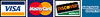 We Accept Visa, Mastercard, Discover, and American Express